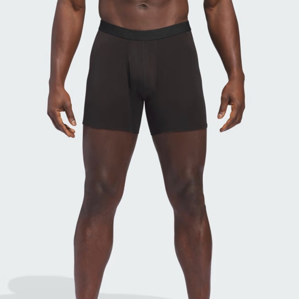 ADIDAS 3-Pack Luxe Comfort Boxer Briefs. Black/Heather Black. Size Large - Picture 2 of 11